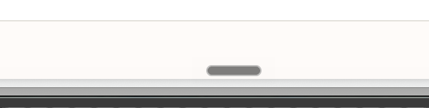 Wispr Flow's collapsed menu bar button, a thin grey capsule